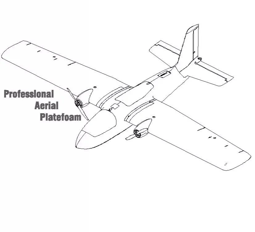 NIMBUS1900 Dual-Payload Fixed-Wing UAV Drone Rapid-Deploy Aerial Survey Drone Portable Long-Endurance Drone Long Range Uav