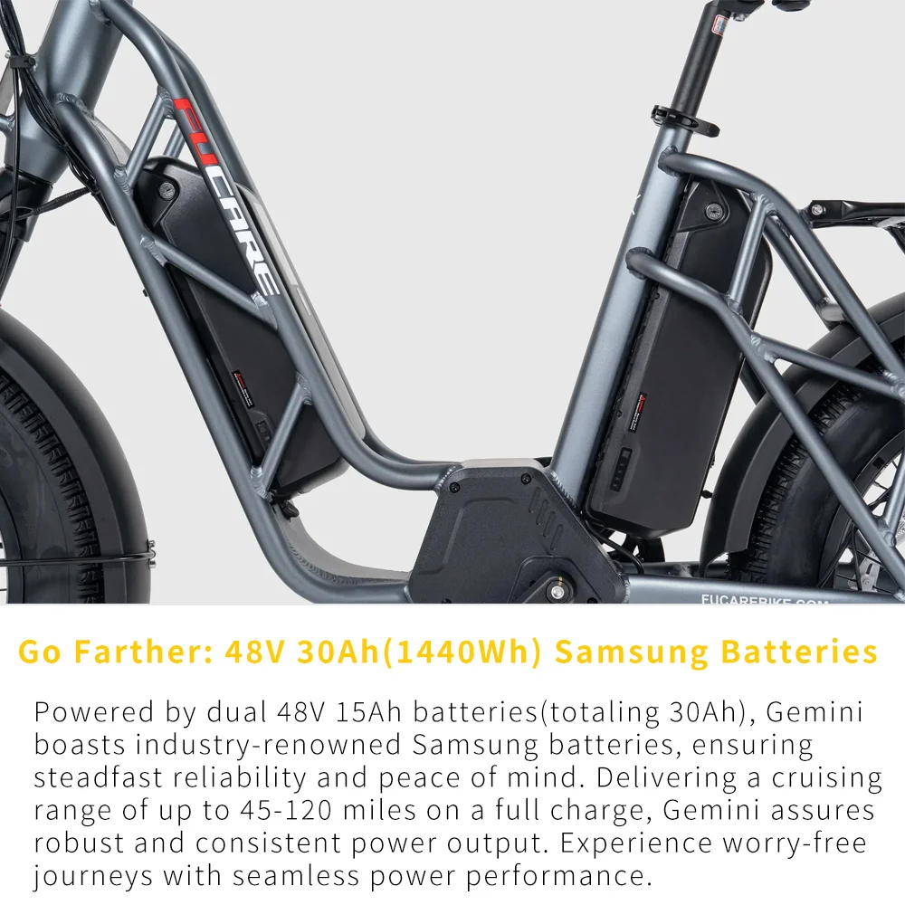 Limited-Time Offer Introducing the 1500W High Power Dual Motor Step Through Electric Bike with Two Batteries at Direct Factory Pricing for Extended Range - Image 5