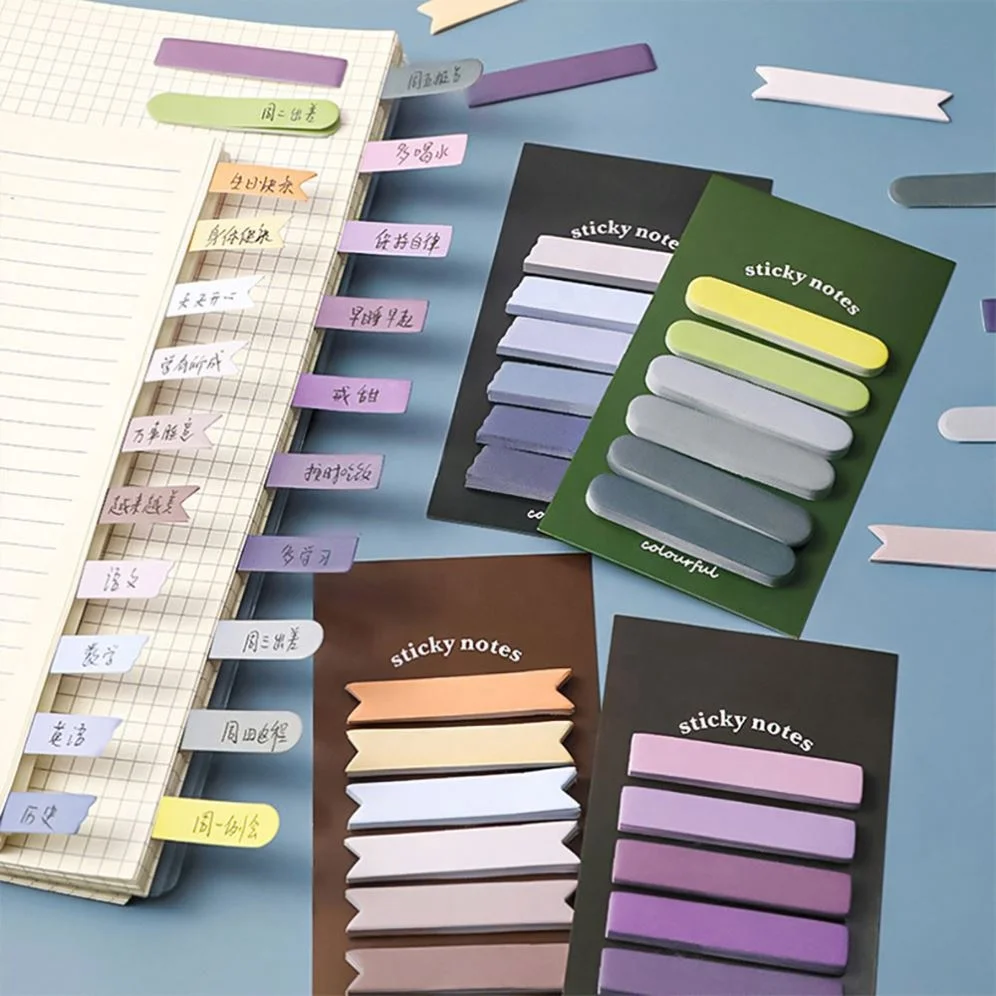 Wholesale Custom Sticky Index Tabs Sticker Post Note Page Markers Writable Note Tabs Self Adhesive Bookmark