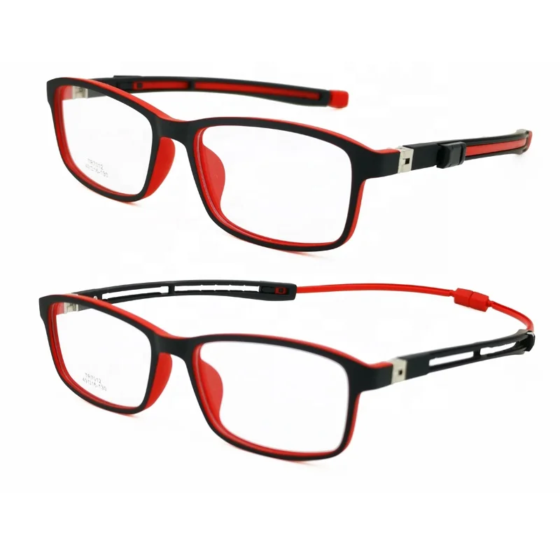TR90 Flexible Spring Hinge Kids Optical Glasses Blue Red