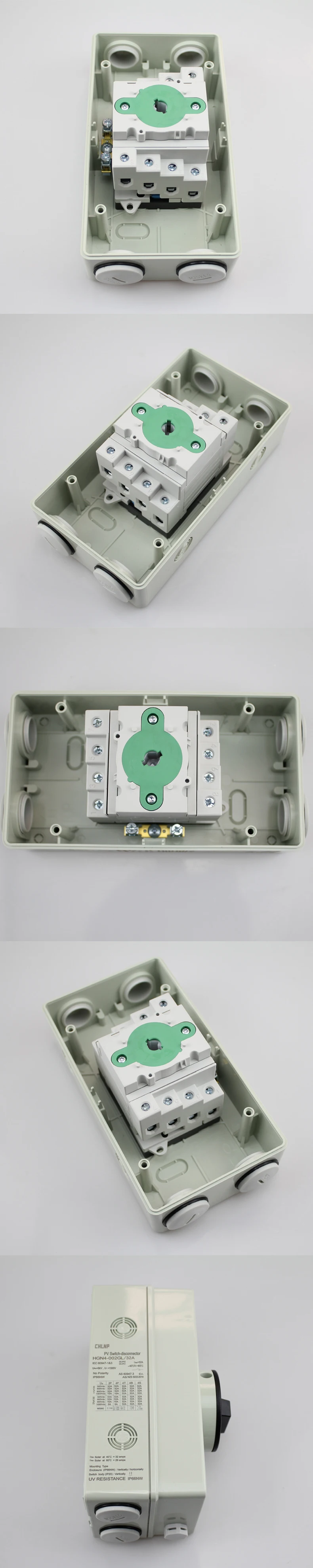 32 Amp to 20 Amp Isolator Switch - IP66 Solar DC Solution
