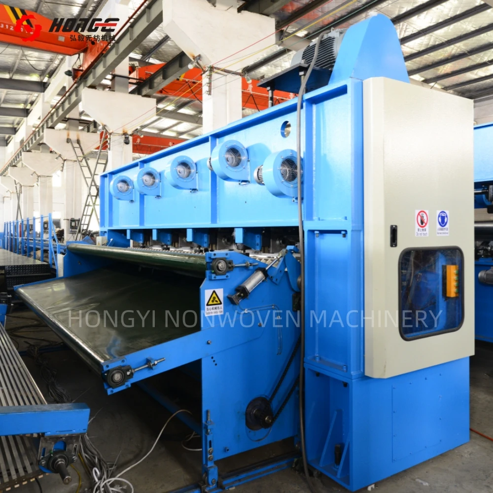 HYL Hongyi-ISO9001 High Speed Synthetic Leather Making Needle Punching Production Line for Nonwoven Machinery
