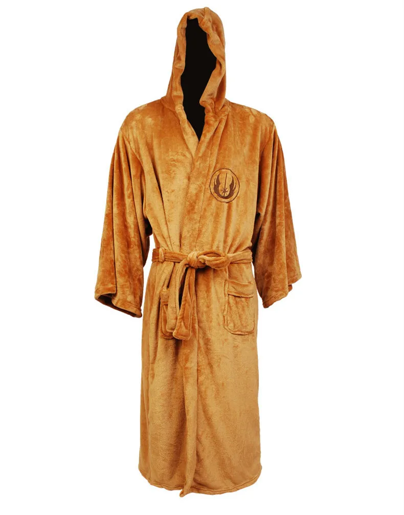 Star Wars Jedi Empire Fleece Mens Robe Dressing Gown Father's Day Bathrobe 