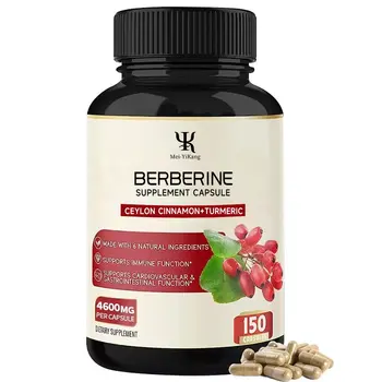 Custom 4600mg per capsule high quality berberine support Immune function Extract Powder berberine hard capsules