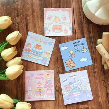 Customized Logo Happy Birthday Greeting Cards Thank You Card in Desired Colors Paper & Paperboard Printing