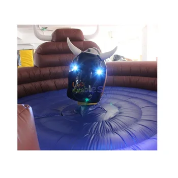 Adult Carnival Amusement Rides Mechanical Bull Rodeo Blue Eyes Smoking inflatable mechanical bull for rent