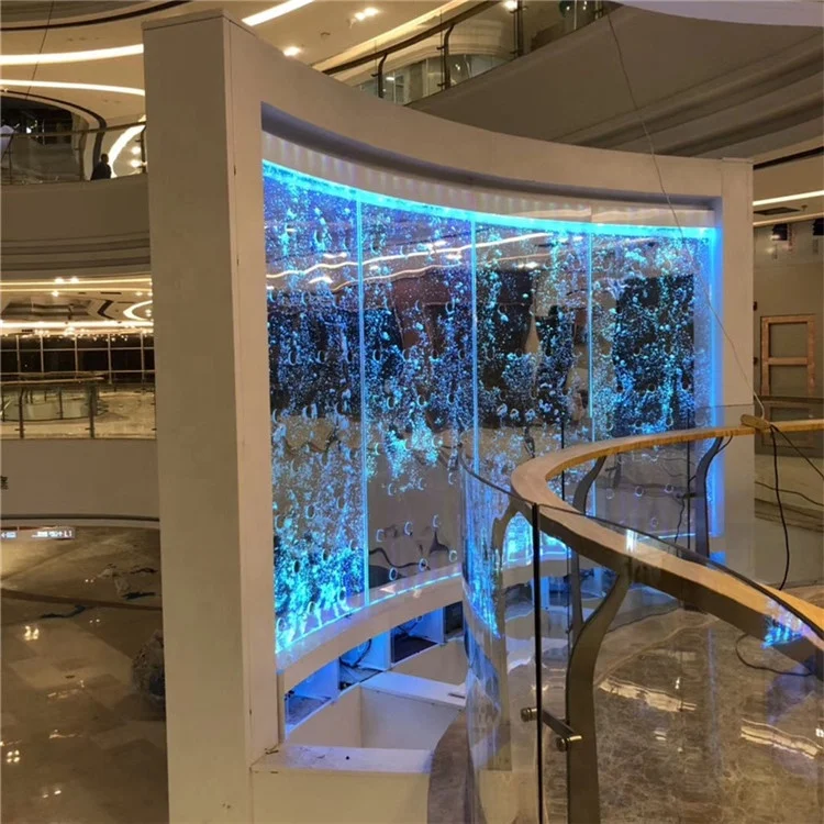 Interior Design Curved Acrylic Bubble Wall Privacy Screen Room Divider
