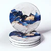 Blue and white
