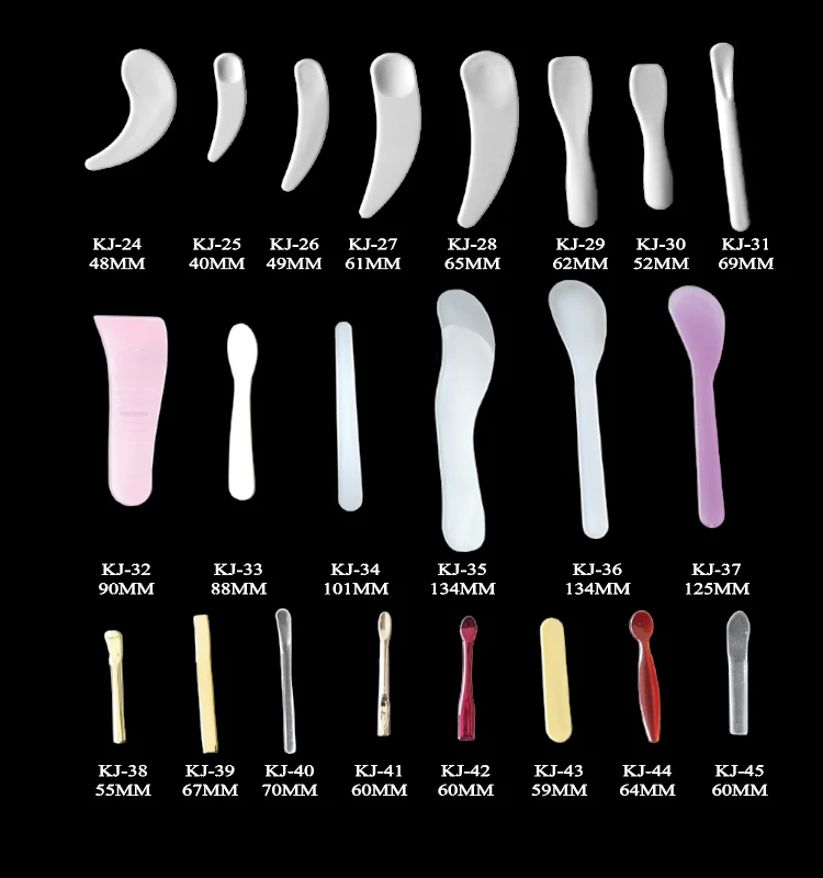 Hot Selling Multiple Colors Available Facial Mask Spatula Double Sided Cosmetic Soft Silicone