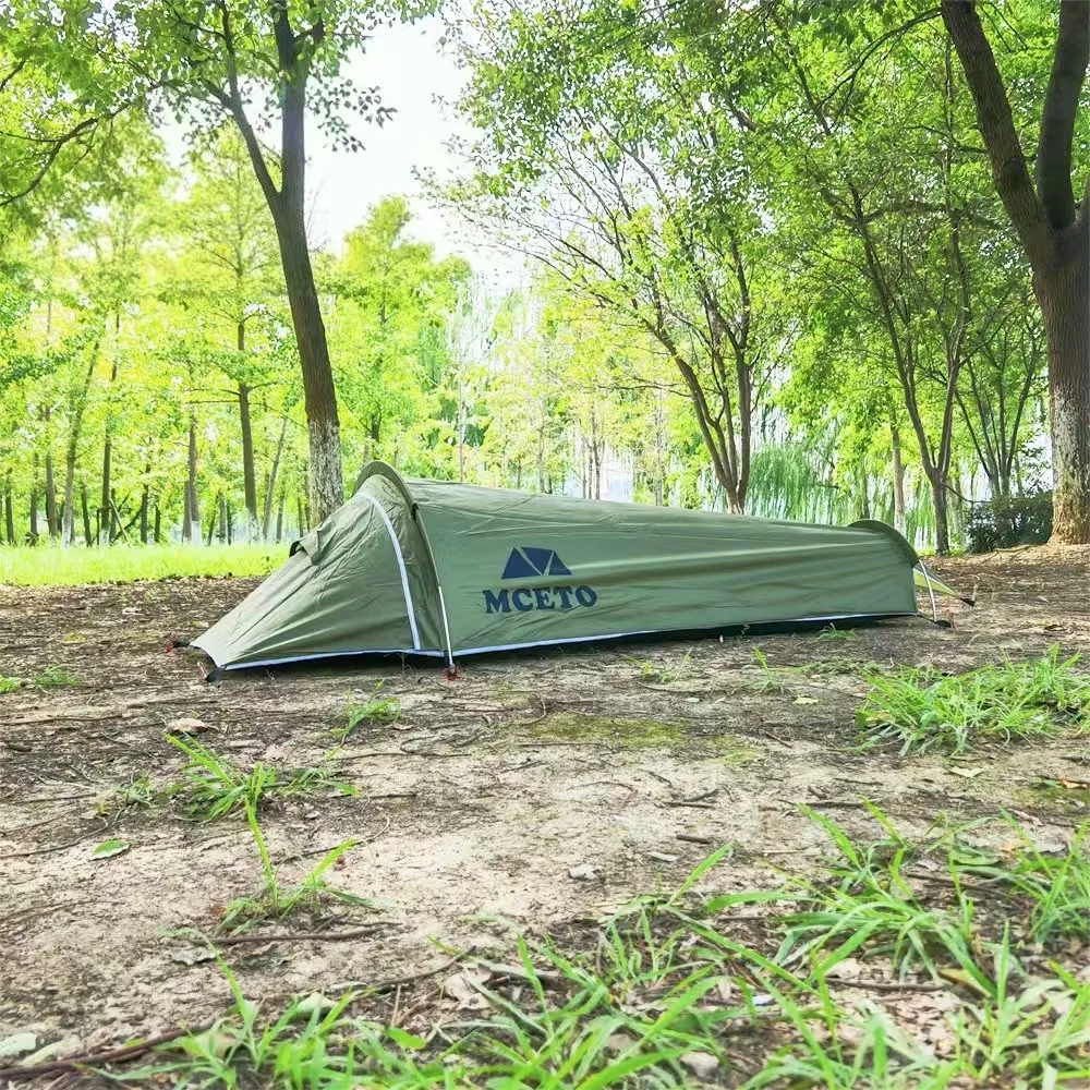 Upgrade Outdoor Ultraleichter Swag Schlafsack Bivvy Einzelperson Camping  Wandern Rucksack Zelt