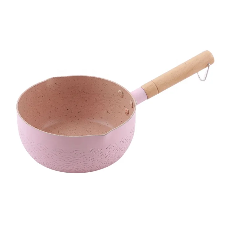 Плоский горшок в японском стиле с молоком Maifan каменная антипригарная молочная кастрюля алюминиевая суповая для