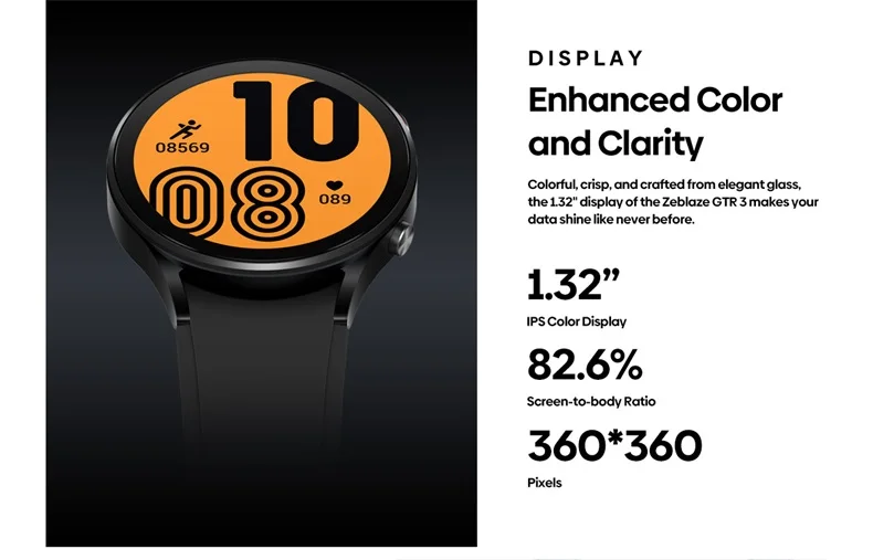 Zeblaze GTR 3 1.32Inch IPS Display 70+ Sports Modes Voice Calling Wrist Temperature 240+ Watch Faces for Women Men Smartwatch(6).jpg