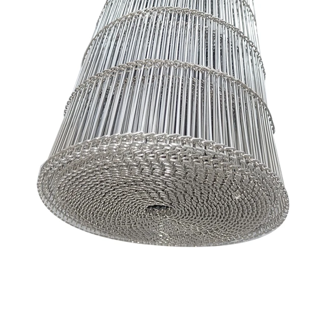 Factory Supply Stainless Steel Mesh Belt for Spiral Continuous Enclosed Food Automatic Conveyor 3