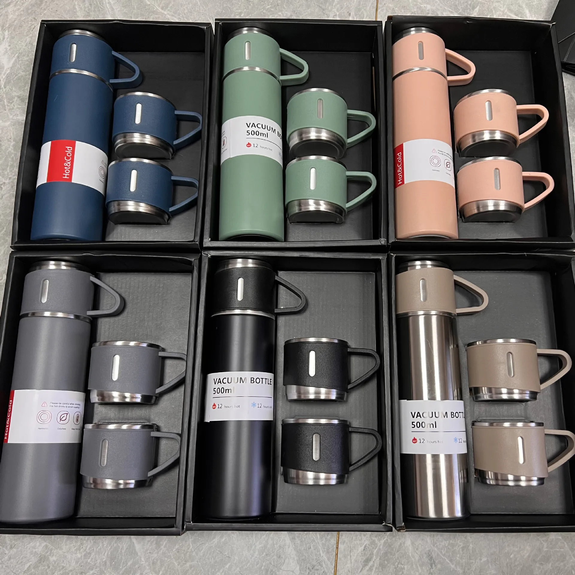 500ml Smart Insulation Cup Intelligent Temperature Display Portable Thermos Cups Water Bottle Tea Mug Stainless Steel Vacuum Cup