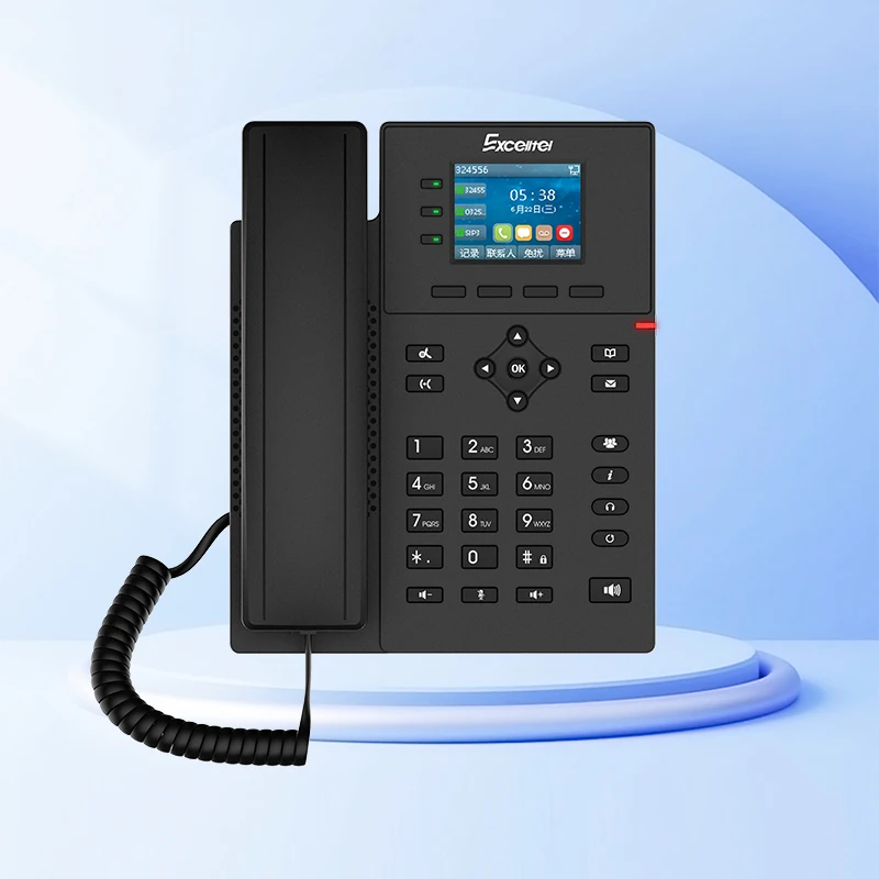 IPH603P Wireless Desktop IP Phone Cheap Price VoIP Network Intercom for Hotel and Office Use Corded Telephone