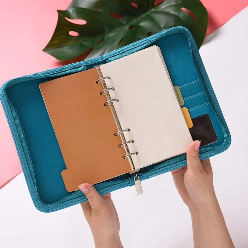 Милый кожаный чехол для ноутбука класса премиум на молнии с линейкой в виде спирали для колледжа A5