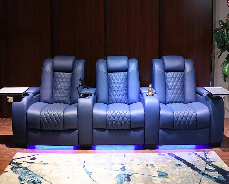 Customized Modern Private Recliner Seats Electric 3 Seat Sofa Electric
