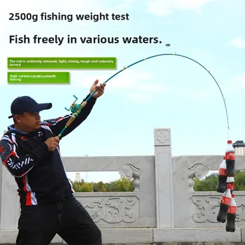 Lure Rod Set Carbon Fiber Medium Action Long-Distance Casting Carp Ocean Beach Fishing Straight Handle Full Set Rod – Rod – view 3