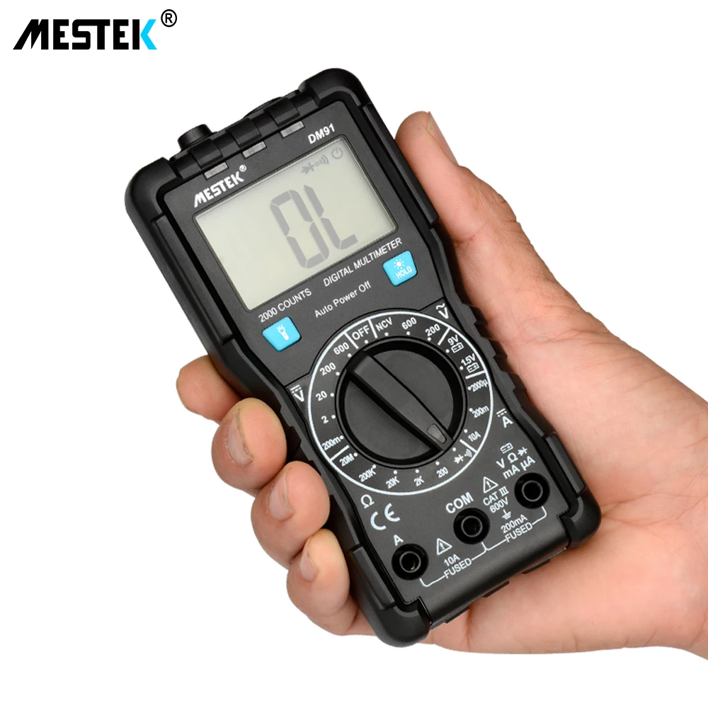 Current Resistance Diode test ETL 1999 Counts AC/DC Ammeter Voltmeter Multimetro Tester Multimeters Voltage Multimeter for DM91