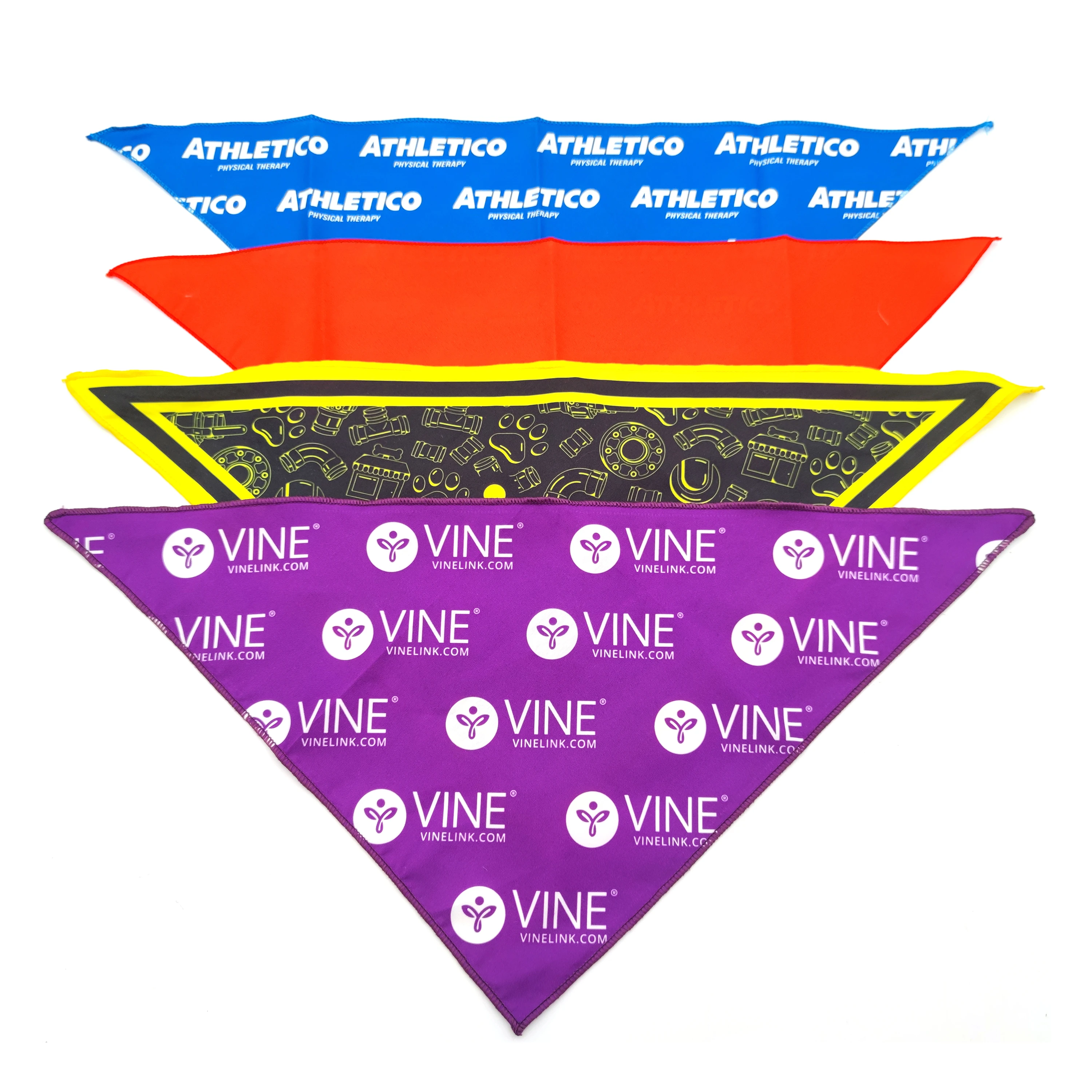 Custom Printed Dog Bandana with Logo Cooling Cat Dog Bandanas Accessories Pet Triangular Bandanas Sublimation Pet Scarf