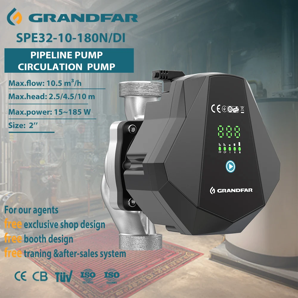 Grandfar 175L/min Nehrđajuća visokotlakna pumpa Električna visokotlakna automatska frekvencija Tiha topla voda Cirkulacijska pumpa