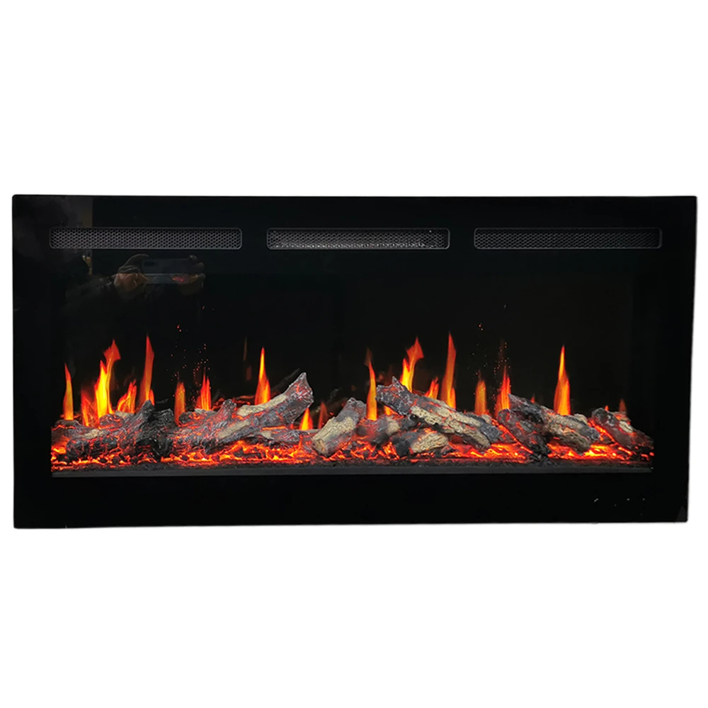 OEM modern 5D electric fireplace heating LED Screen electric fireplace smart built in electric fireplace