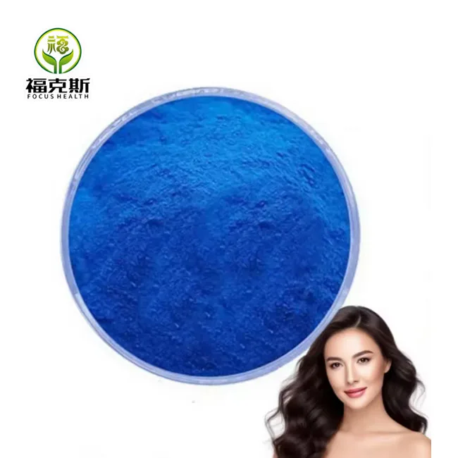 Raw Copper Peptide Ghk-cu Powder Ghk-cu Copper Peptide Powder Blue Copper Peptide