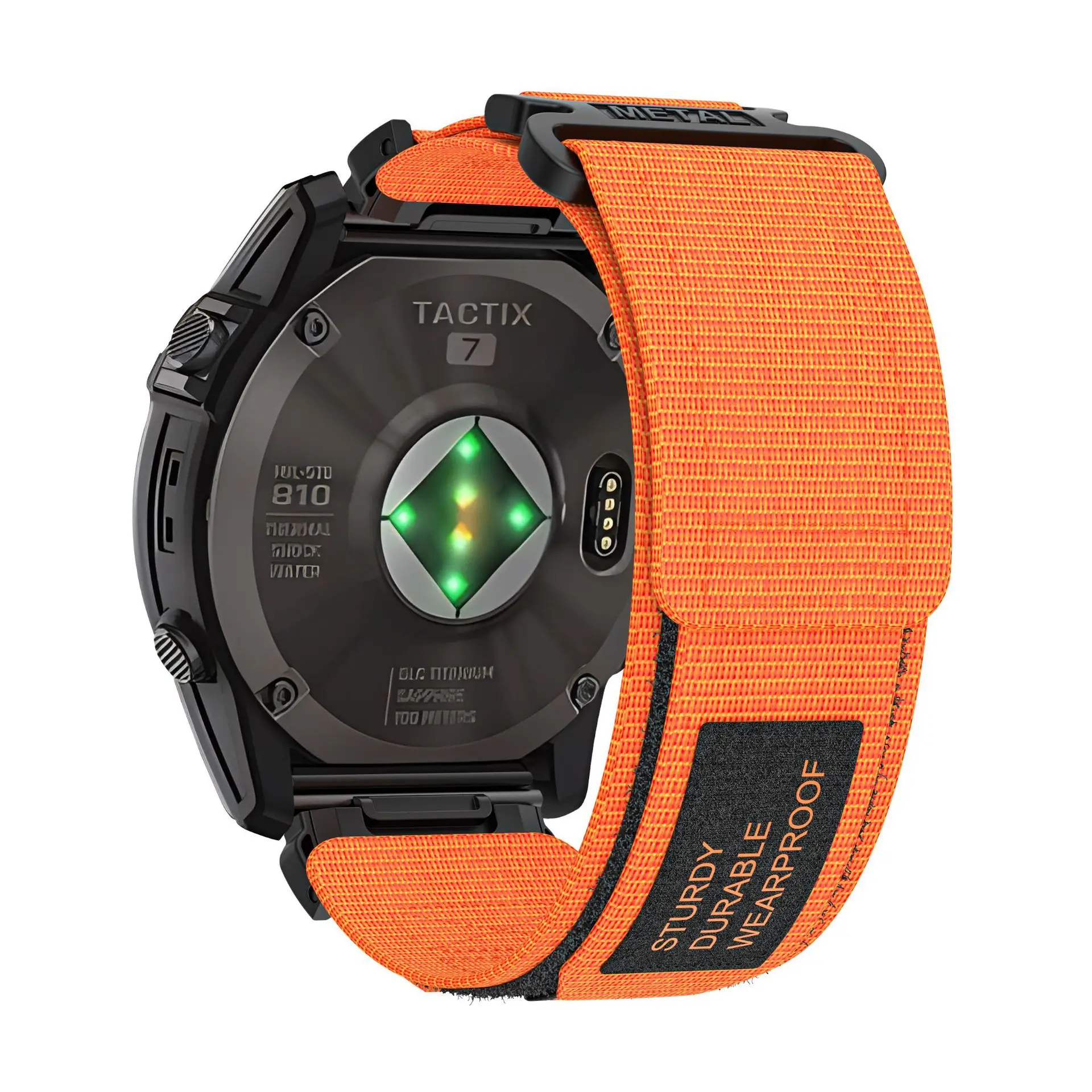 Chungming Outdoor Rugged Woven Nylon Sport Adjustable Watch Band Strap for Garmin Fenix Forerunner Approach MARQ Quatix D2