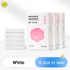 15 Blanc-Polyester-5pcs-en boîte