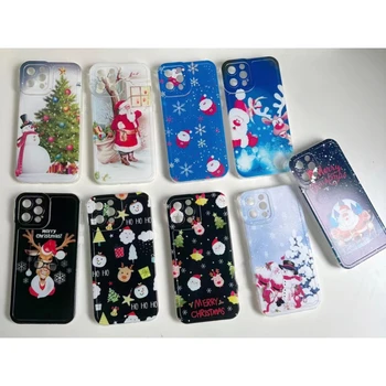 New Design Multi Pattern Christmas Cartoon Soft TPU Cell Phone Cover for Iphone 14 15 pro max