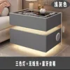 Lampe gris clair-trois couleurs-chargement sans fil-usb-bluetooth ster
