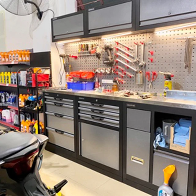 Metal Garage Combined Tool Workstation Mobile Tool Trolley