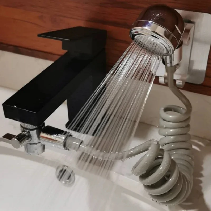 Hand Shower Sink Hose Sprayer Shower Head Attaches To Tub Faucet,Dog Bathing Hose Shower Set For