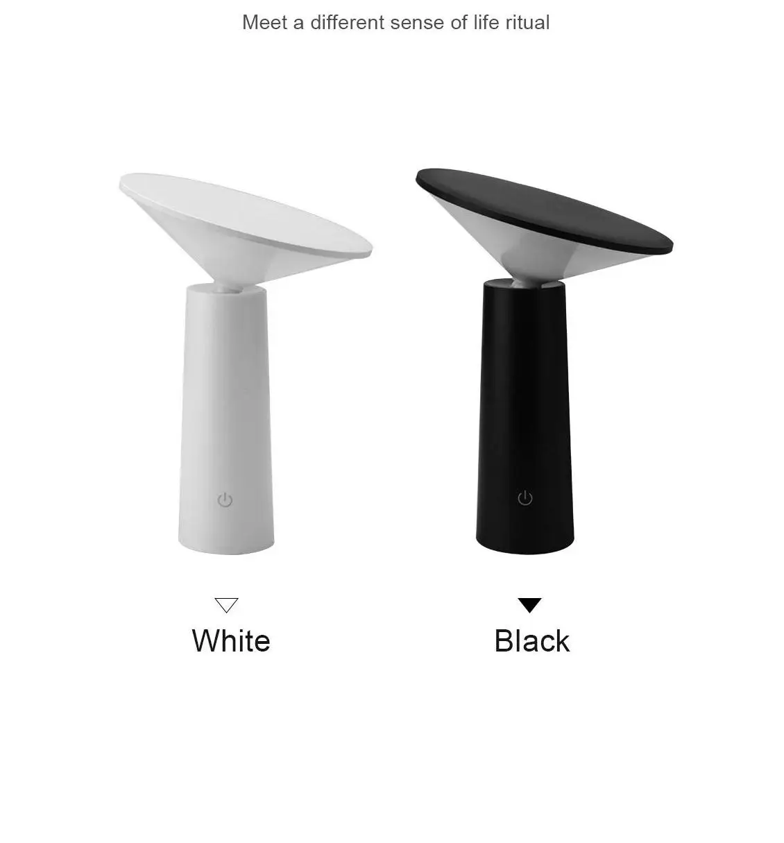 New Restaurant Luxury Cordless Modern Rechargeable Mushroom Desk Lamp