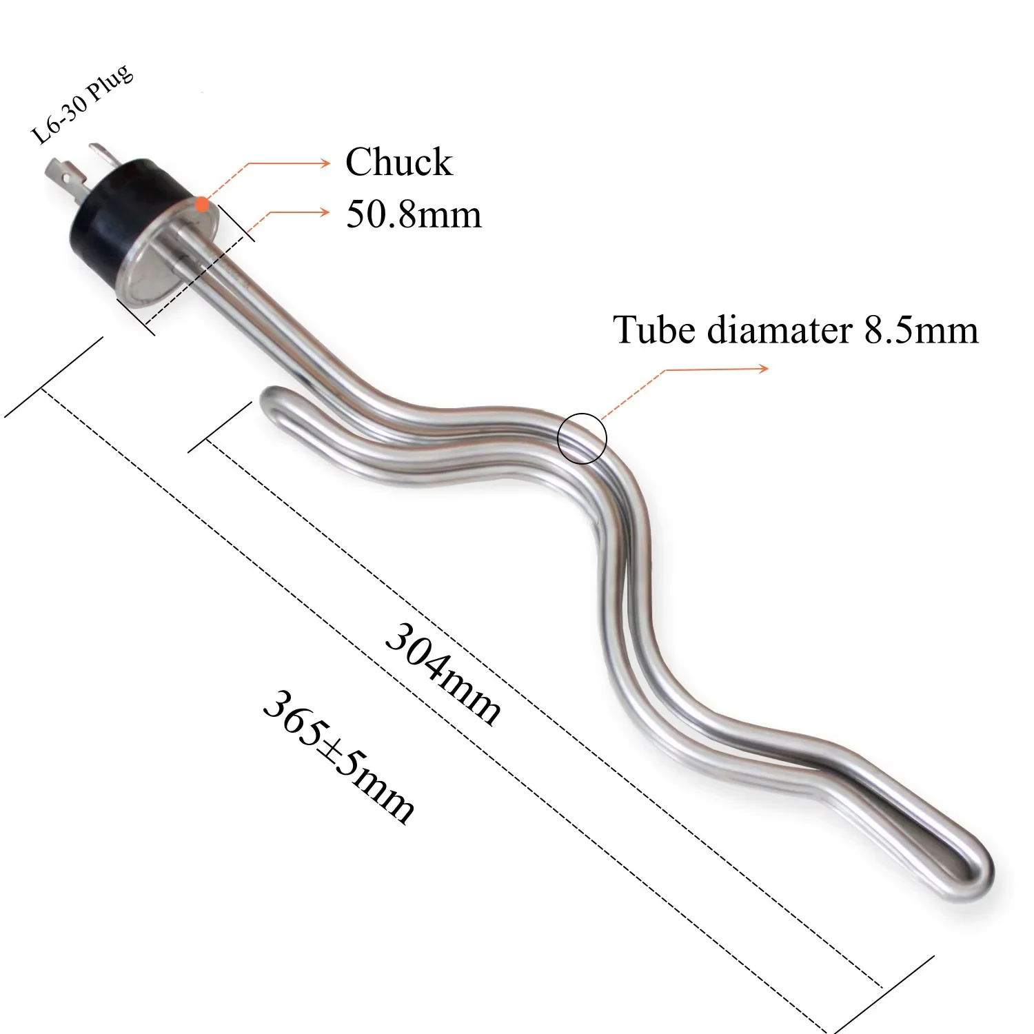 Brewing Water Tubular Heater