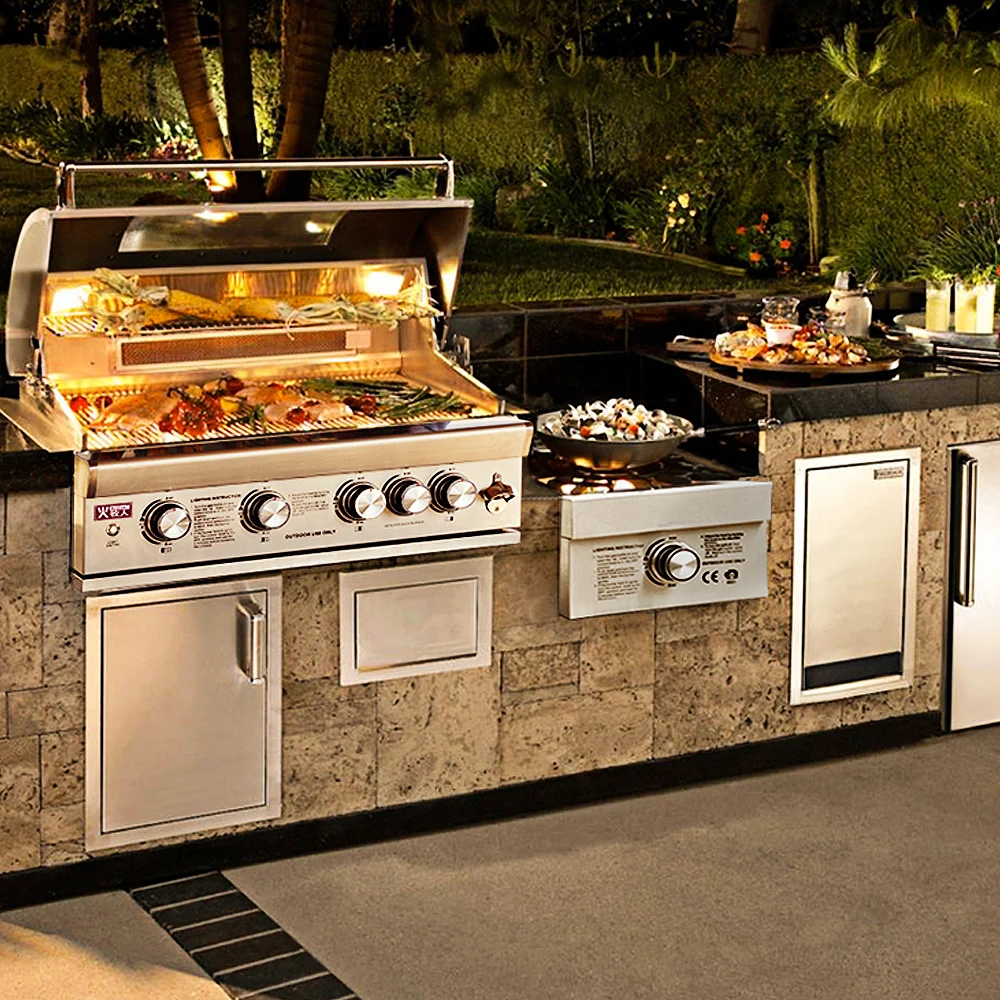 304ステンレス鋼ポータブル屋外バーベキューグリル、igtテーブルストーブ、折りたたみ薪ストーブ、キャンプストーブ BBQバーベキューバーベキューグリル、304ステンレス鋼プレート、ノン