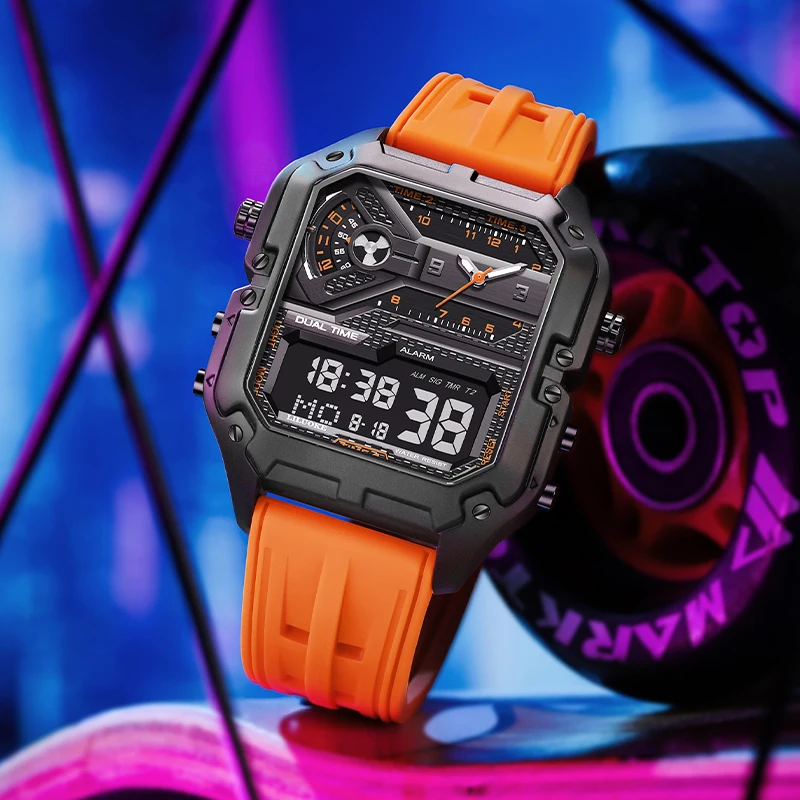 LILUOKE Man Watch Quartz Movement Waterproof Watches for Man Summer Rejos