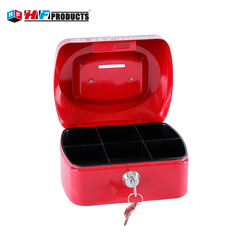 Фабрика питания портативный пользовательские металлический Сейф кассовый ящик безопасности