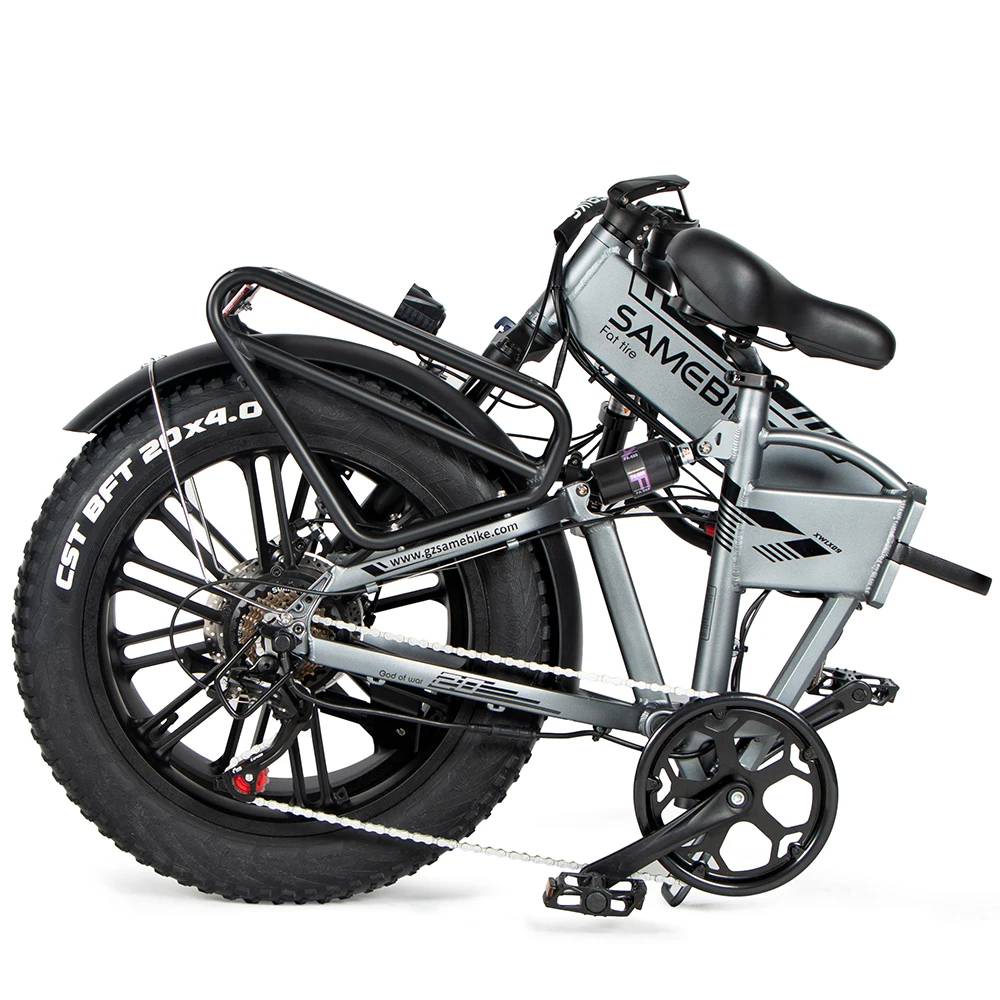 2023 New Trend Samebike XWLX09 Integrated Battery Aluminum Alloy 750w Powerful Fat Tire Folding Electric Mountain Bicycle