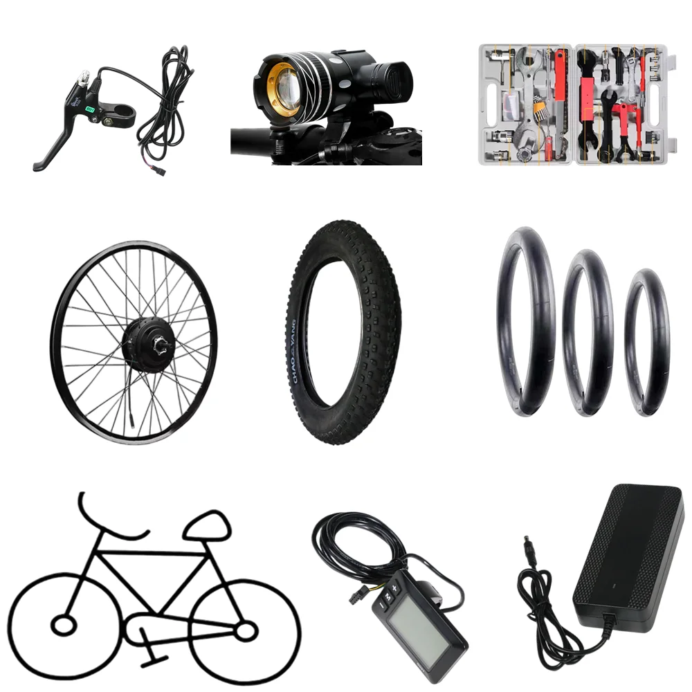 Superbsail Bike Handlebar Grips Rubber Pedals Light Phone Holder Bike