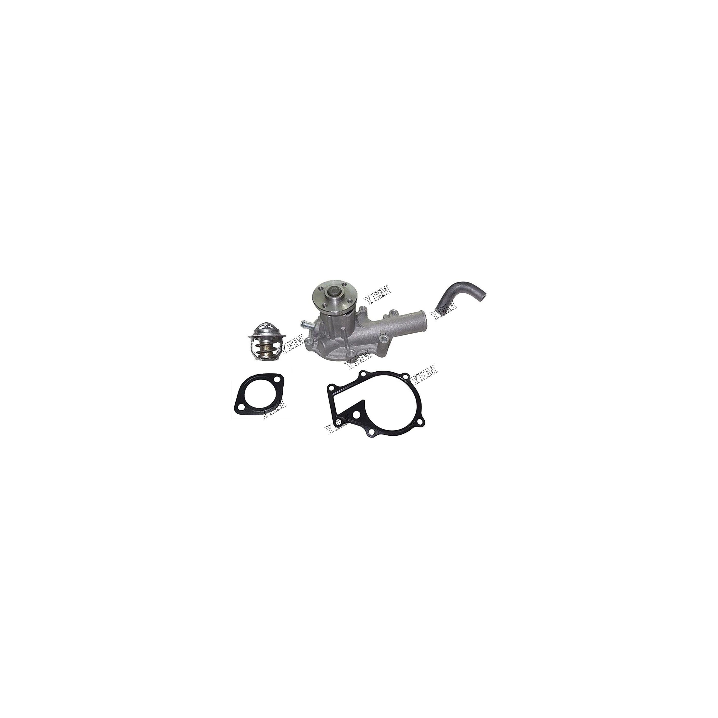 New Water Pump With Return Hose & Thermostat Fits for Kubota ZD25F ZD28 ZD28F Aftermarket Engine Parts