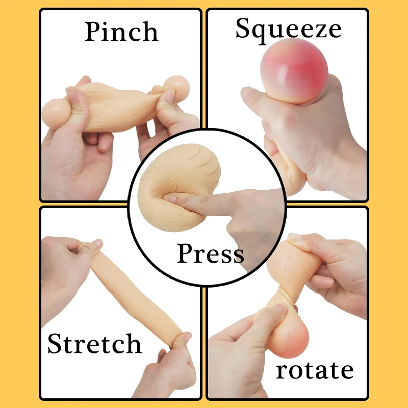 Оптовая продажа антистрессовый мяч снятие стресса мягкая резиновая сенсорная игрушка секс-игрушки для взрослых яички мячи