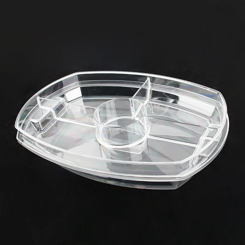 Simply Instyle Appetizer Serving Tray On Ice With Lid,3 Layers 15 Inch