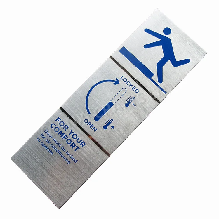 product aluminum stainless steel engraving uv printing silk screen offset printing metal nameplate tags raised metal logo plate-5