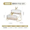 Reindeer-shaped 2-layer plastic fruit tray (PVC lid)