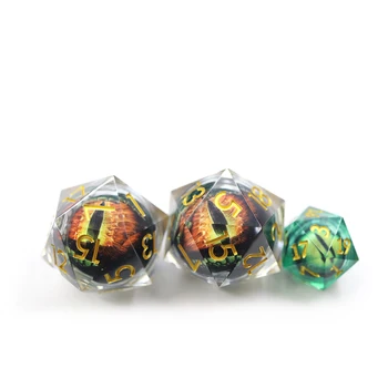 Wholesale Dragon and Dungeon Dice 33mm resin Precision moving dragon eye Dice
