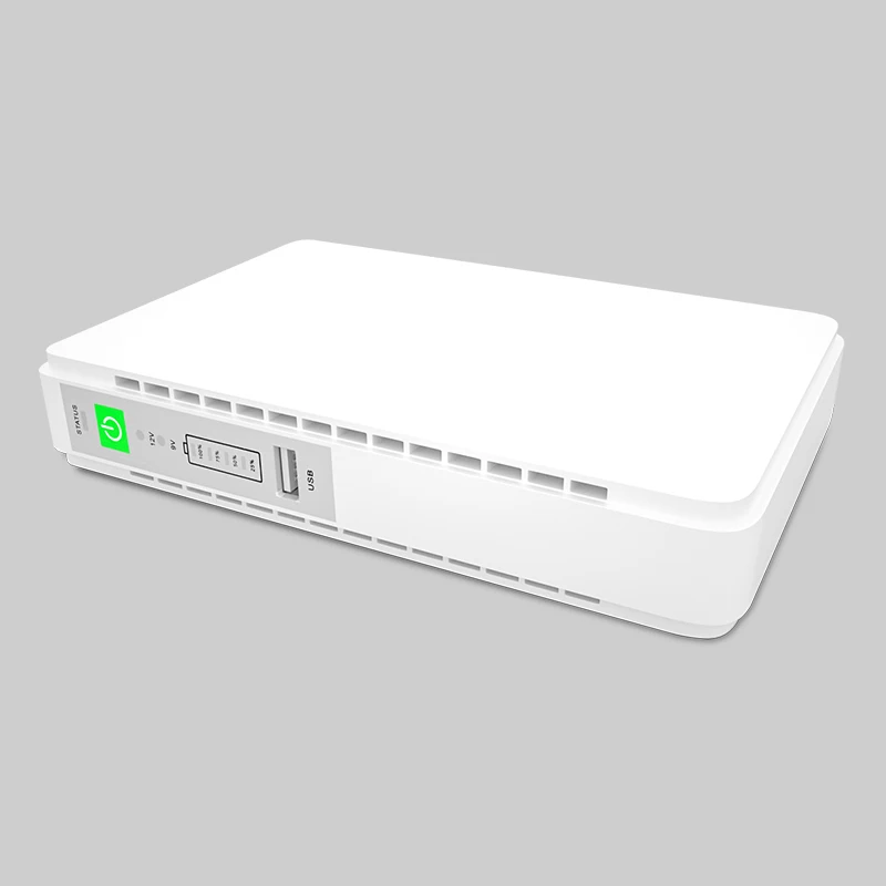 SKE Mini UPS WiFi Router with IP Camera Single Phase UPS 18650 Lithium Battery UPS Backup 5V 9V 12V for Networking Application