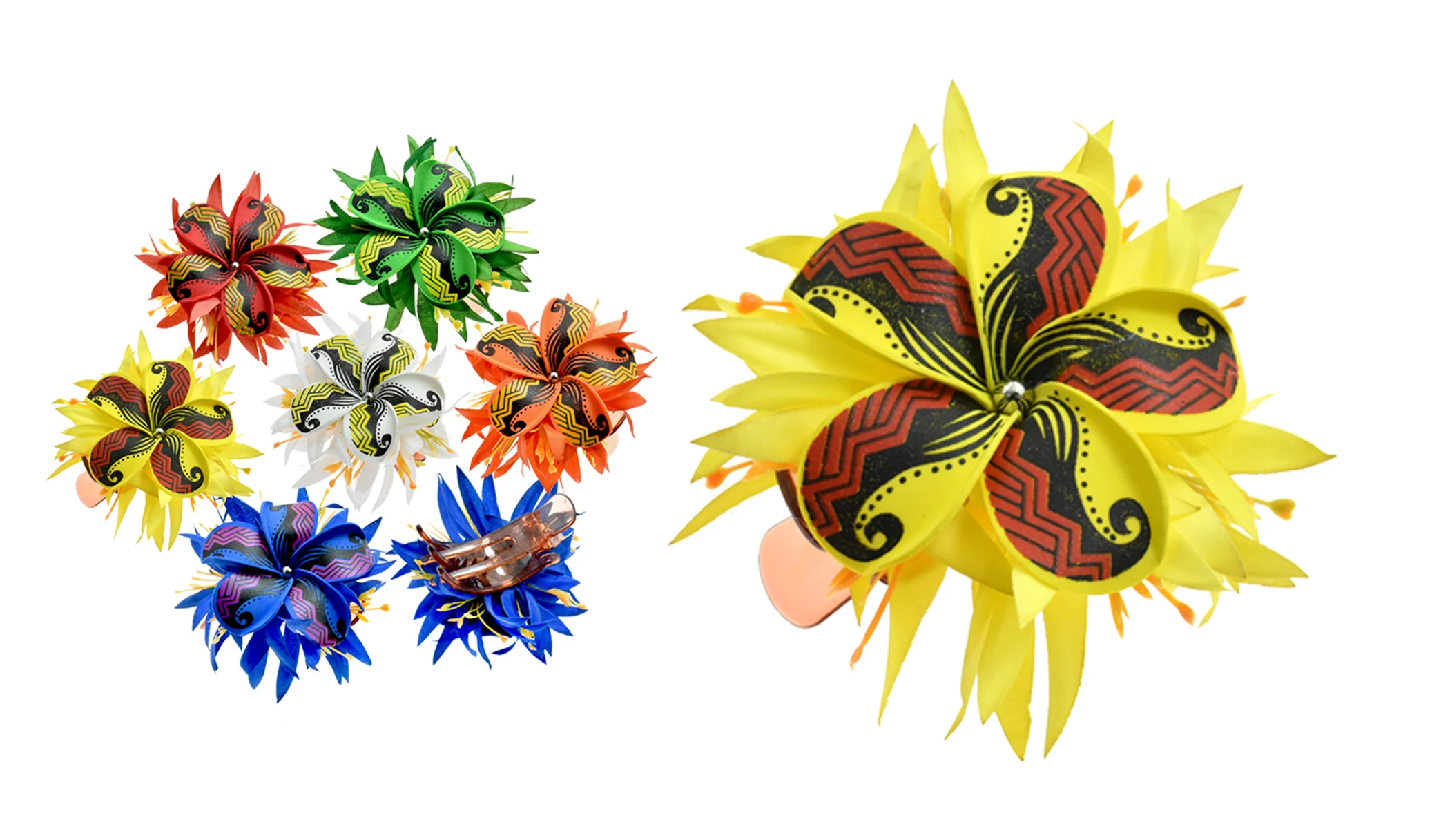 Hot Selling Decorative Foam Flower Beach Holiday Wedding Hair Accessory