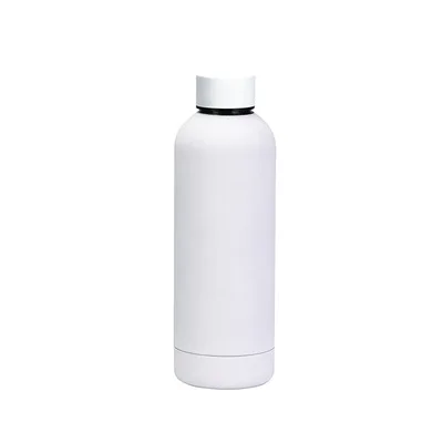 Rubber Paint  500 ml  Custom Logo Water Bottles Small Mouth Vacuum Flask Insulated Stainless Steel Water Bottle with Lid