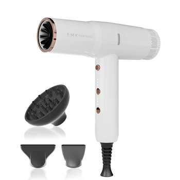 High-Speed BLDC Hair Dryer 110000 RPM Brushless Motor Portable with Diffuser Magnetic Nozzle and Multi Styler Features